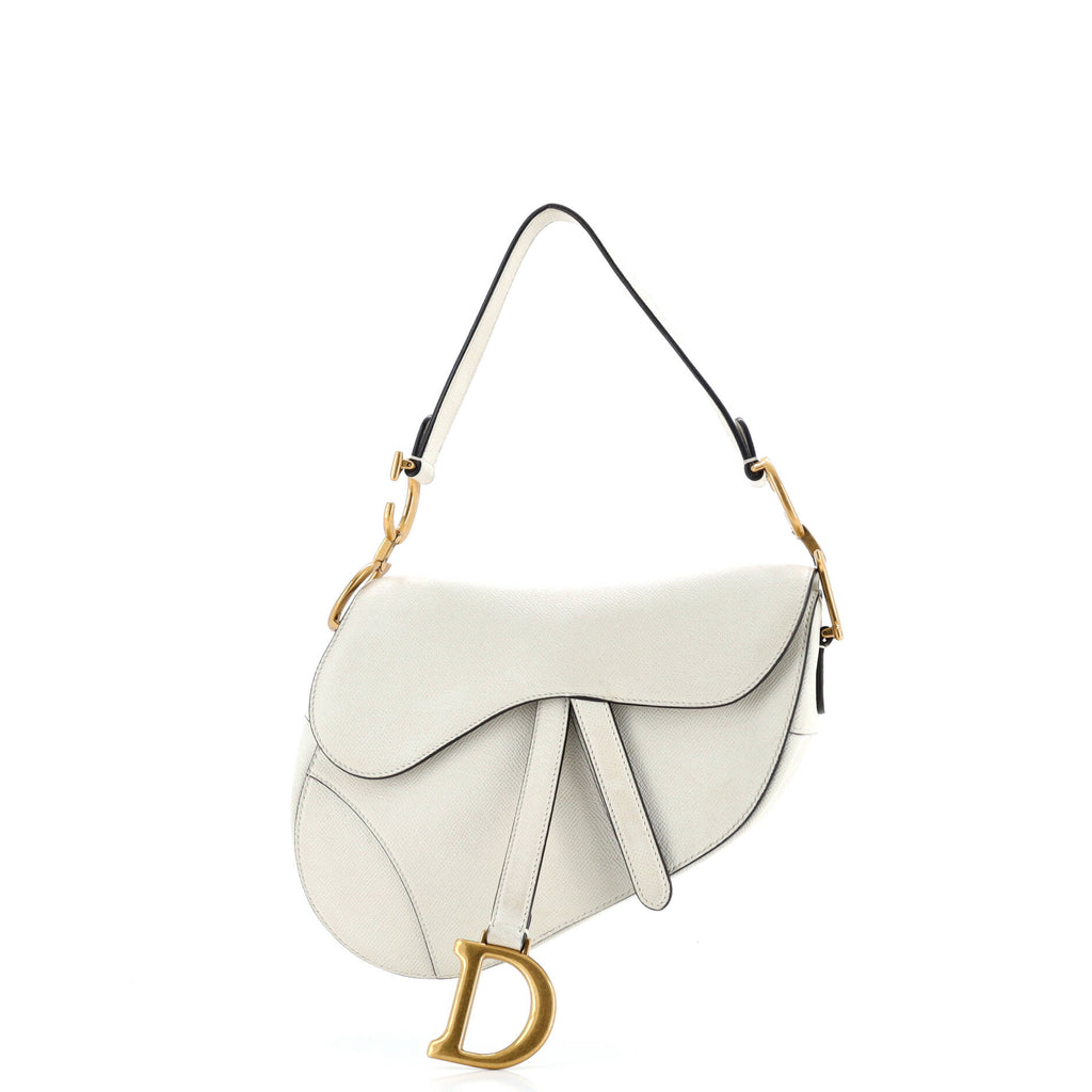 Saddle Handbag Leather Medium