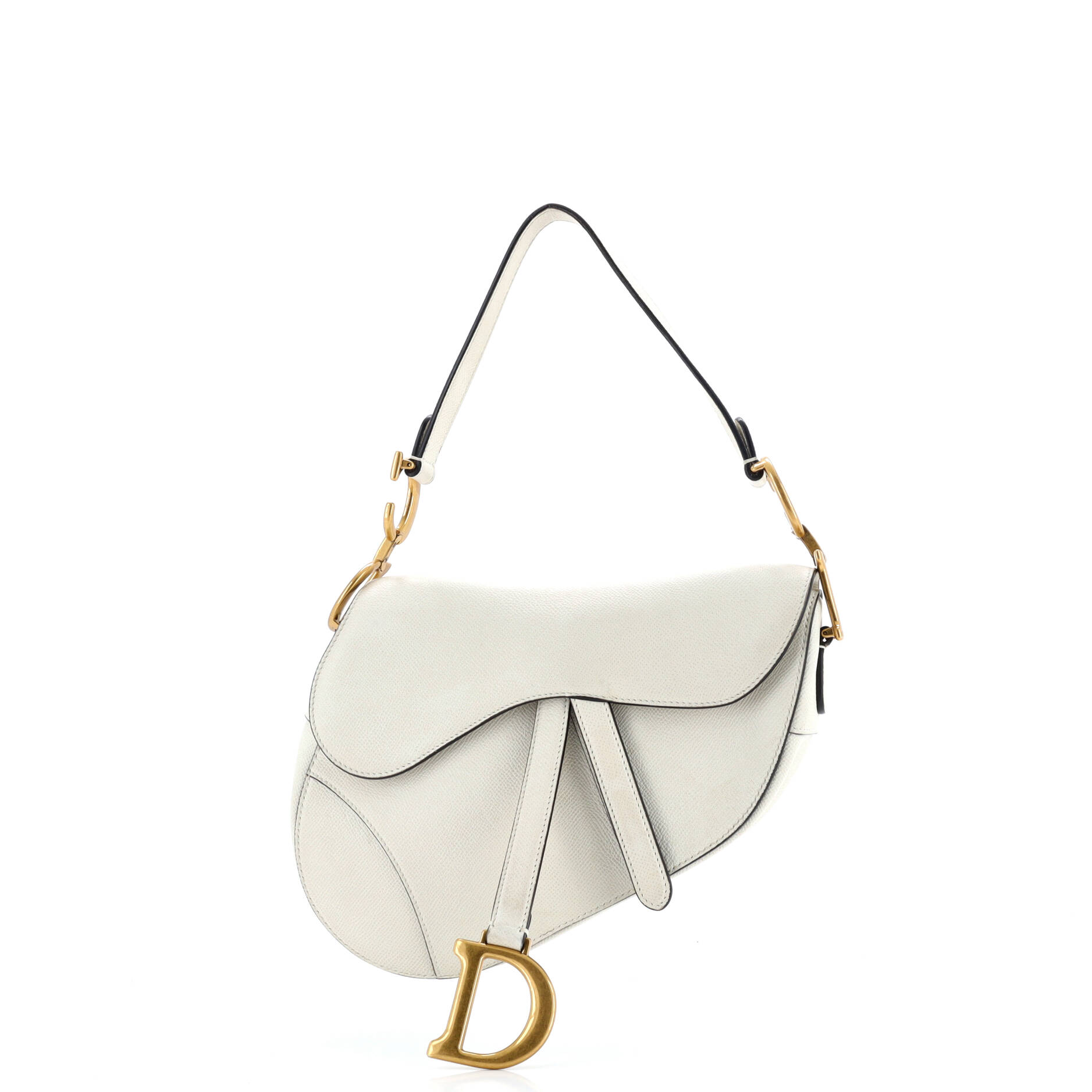 Saddle Handbag Leather Medium