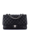Vintage Classic Single Flap Bag Quilted Caviar Jumbo