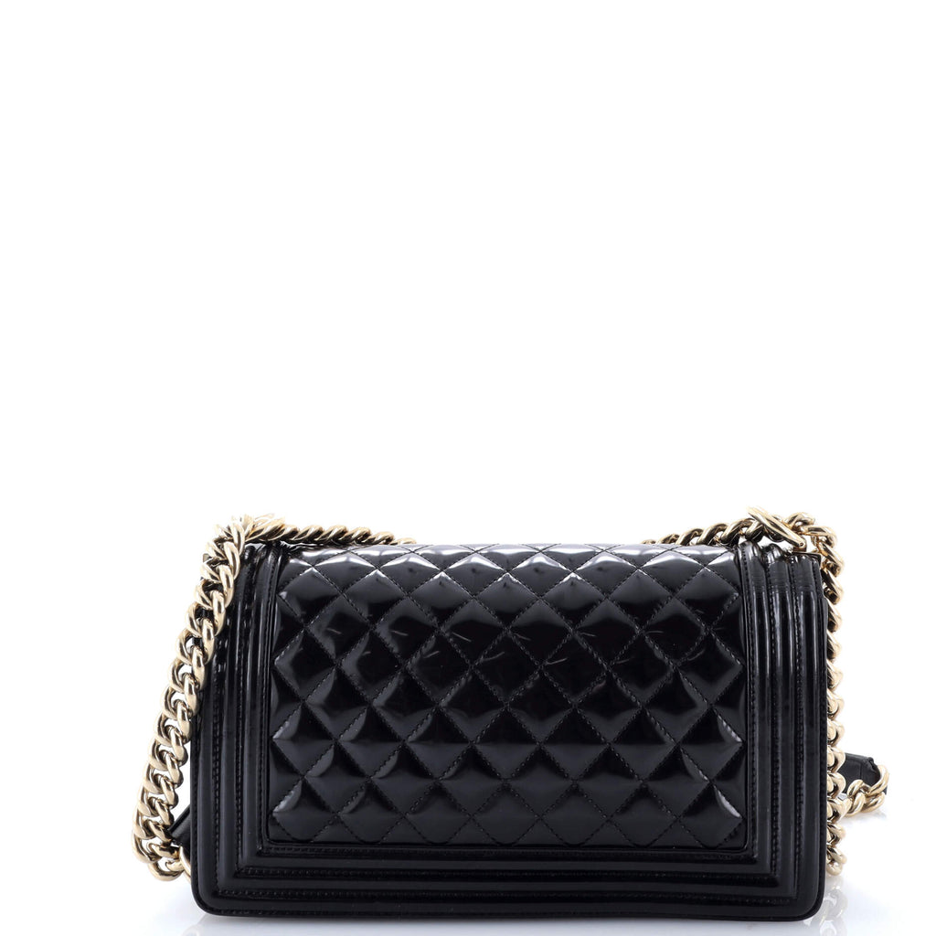 Boy Flap Bag Quilted Iridescent Glazed Calfskin Old Medium