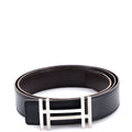 H Au Carre Reversible Belt Leather Medium