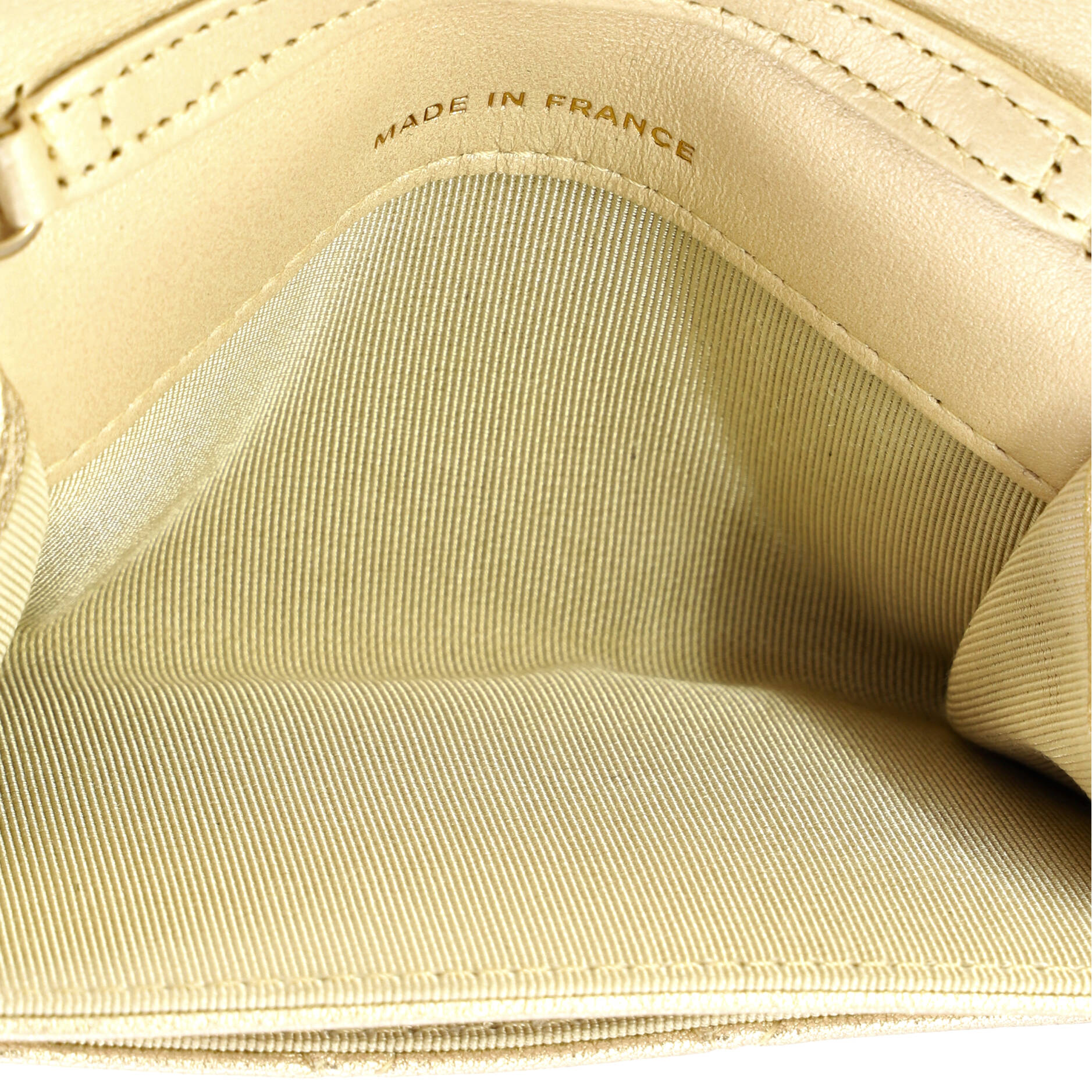 Classic Flap Chain Belt Bag Quilted Metallic Lambskin Mini