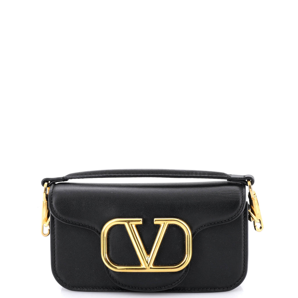 VLogo Loco Flap Shoulder Bag Leather Small