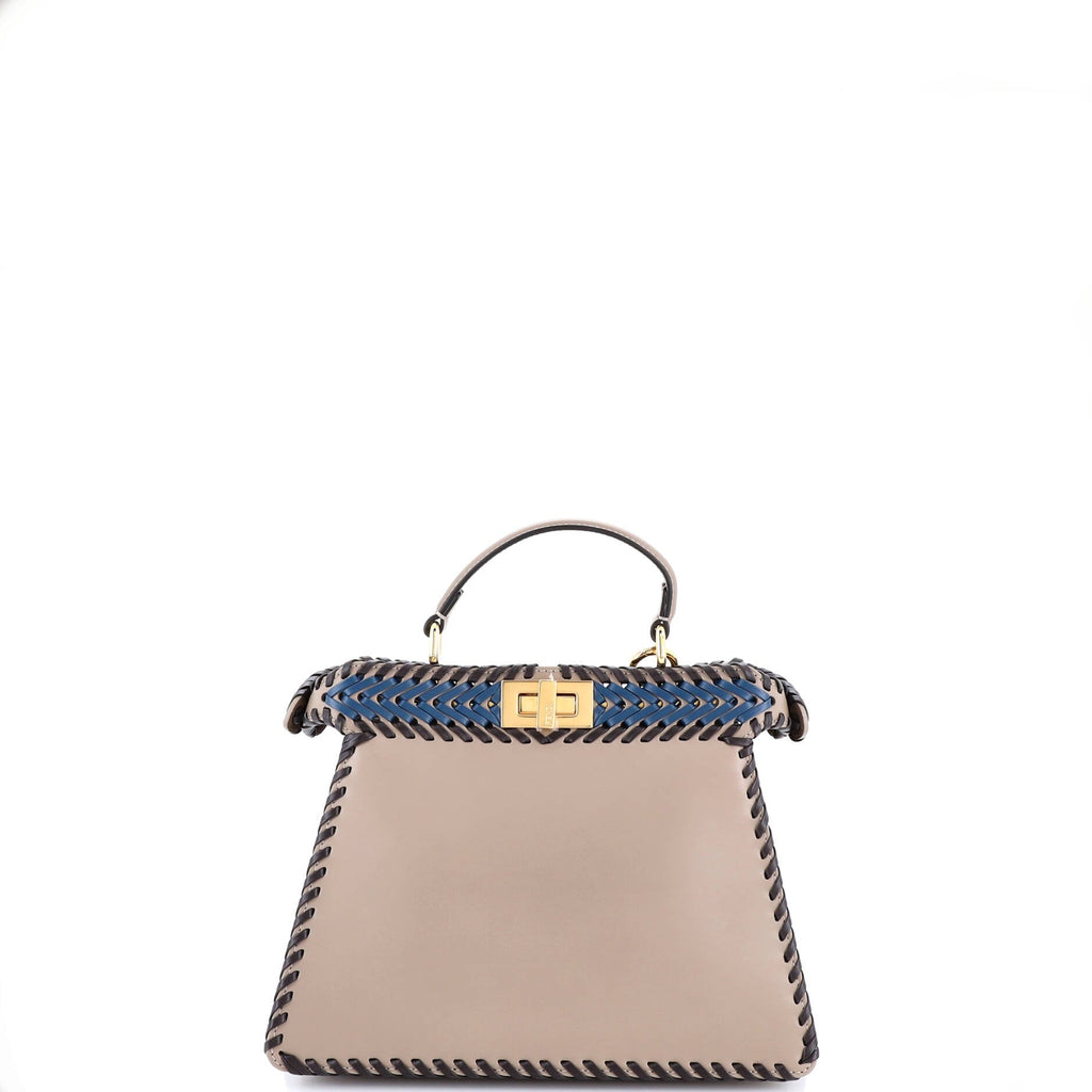 Peekaboo ISeeU Bag Woven Leather Small