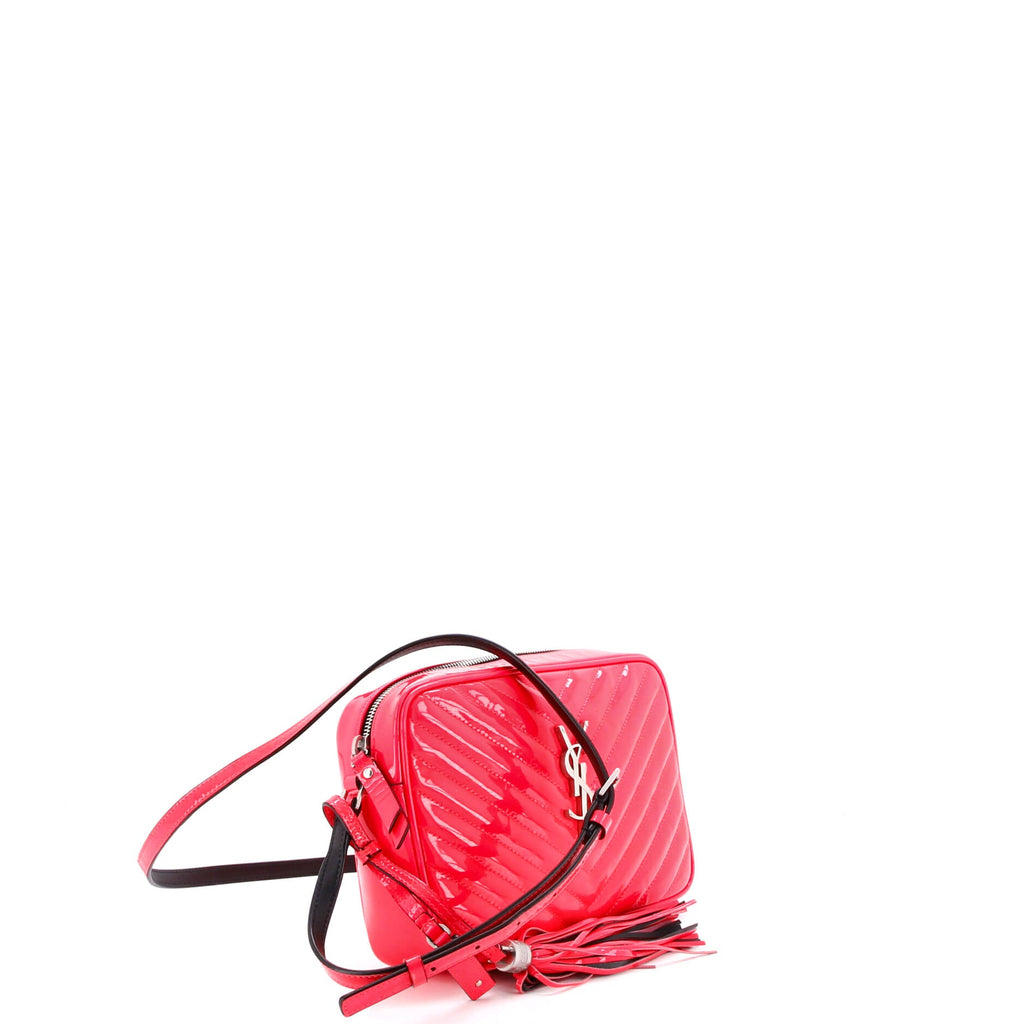 Lou Camera Bag Matelasse Chevron Patent Small