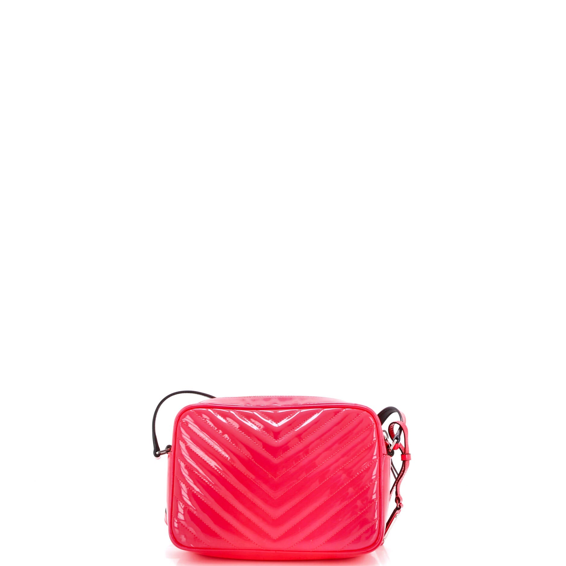 Lou Camera Bag Matelasse Chevron Patent Small