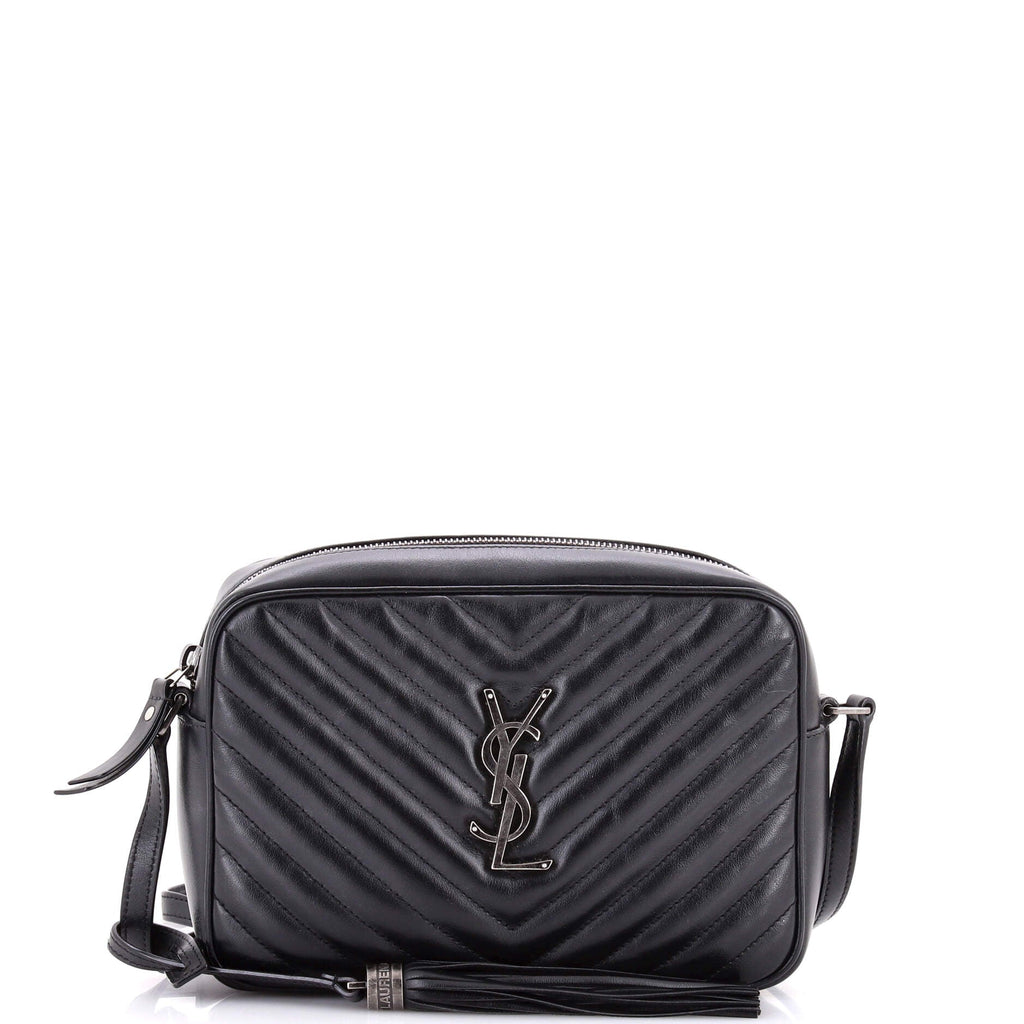 Lou Camera Bag Matelasse Chevron Leather Small
