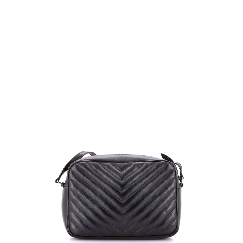 Lou Camera Bag Matelasse Chevron Leather Small