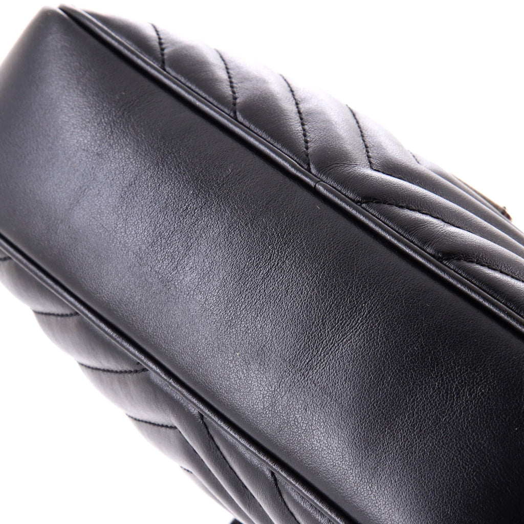 Lou Camera Bag Matelasse Chevron Leather Small