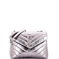 Loulou Shoulder Bag Matelasse Chevron Leather Small