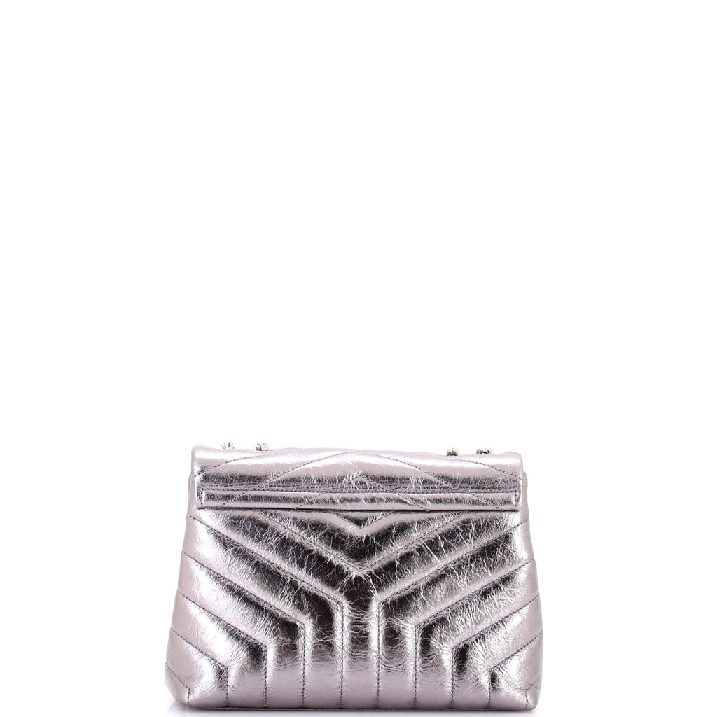 Loulou Shoulder Bag Matelasse Chevron Leather Small