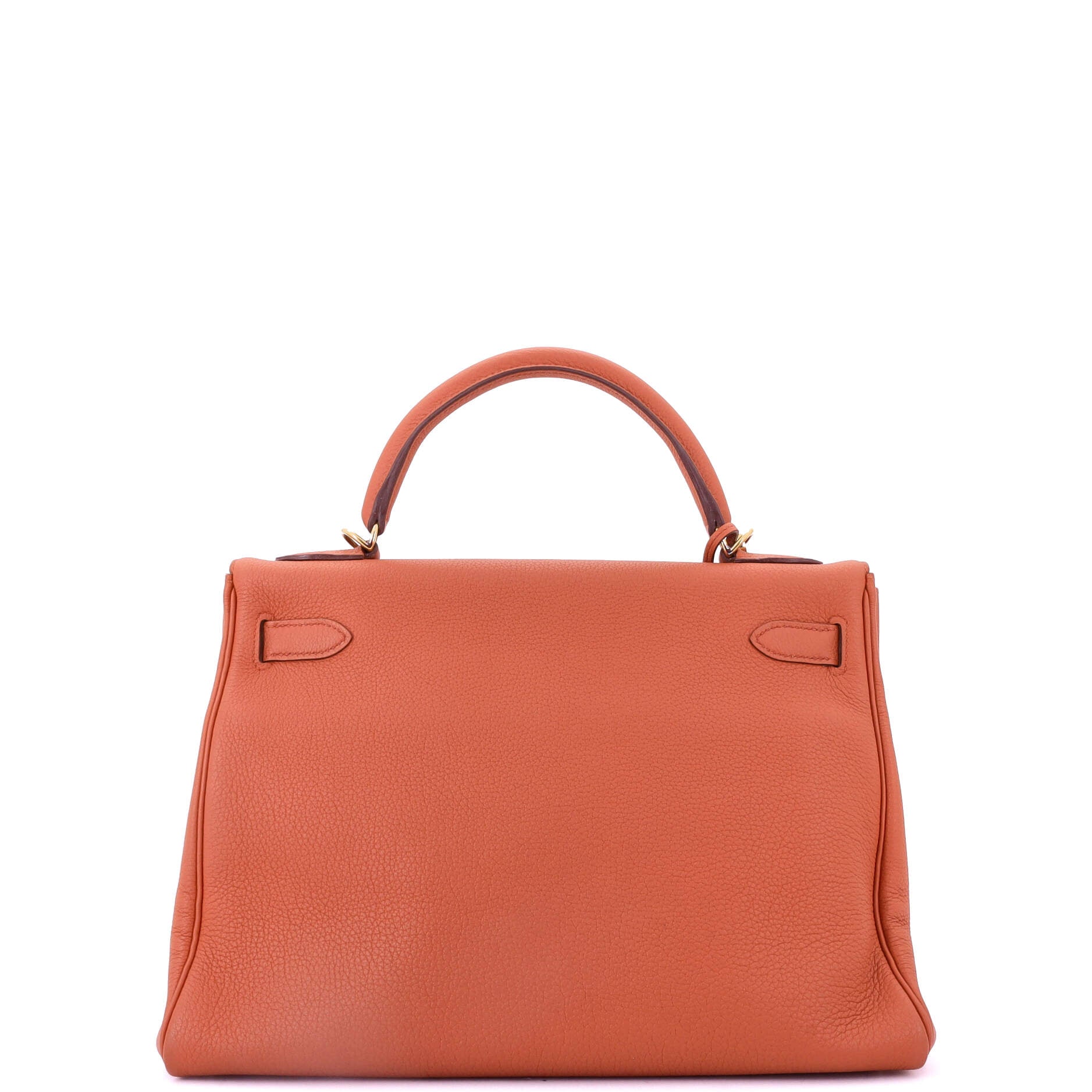 Kelly Handbag Terre Battue Togo with Gold Hardware 32