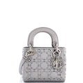 Lady Dior Bag Crystal Embellished Cannage Quilt Satin Mini