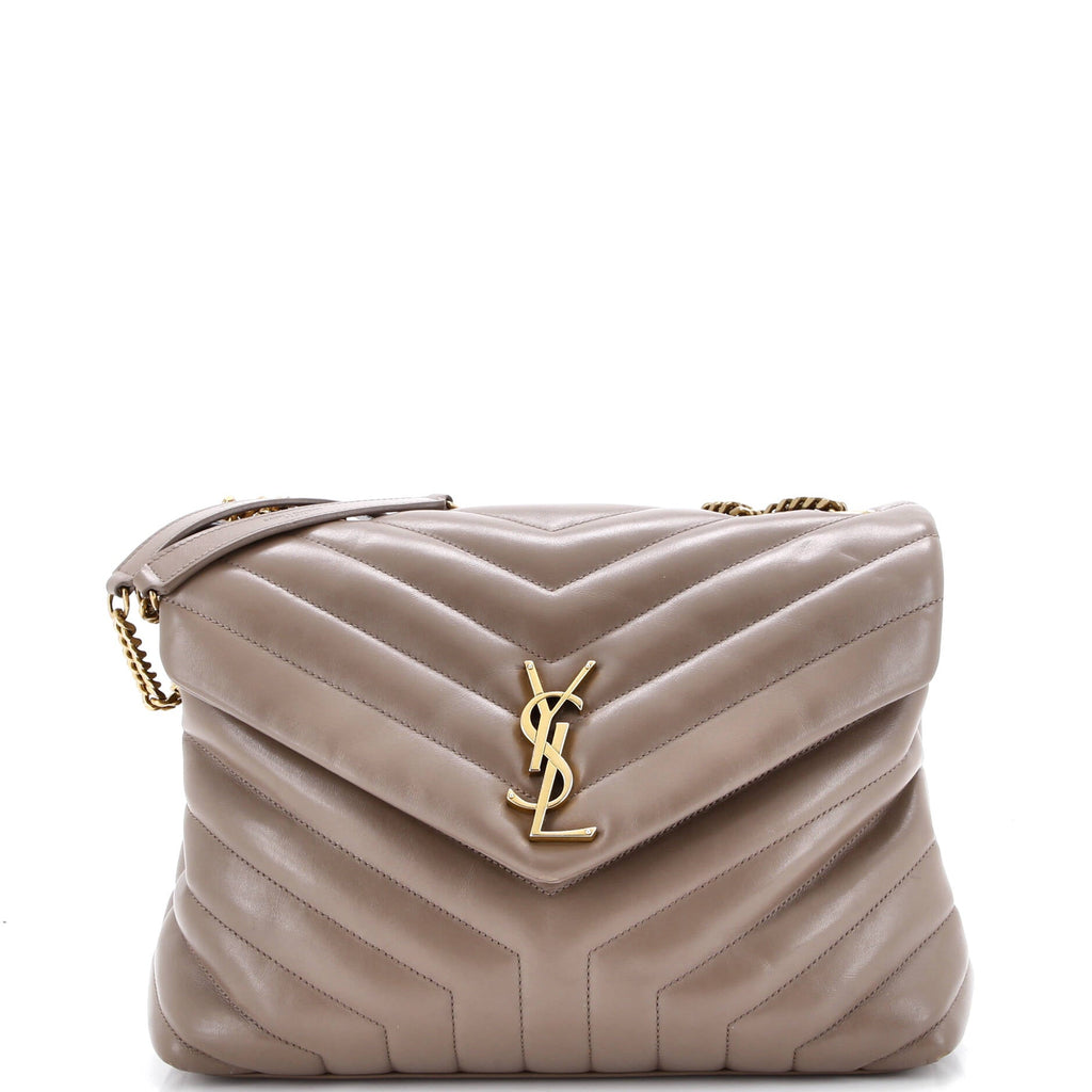 Loulou Shoulder Bag Matelasse Chevron Leather Medium
