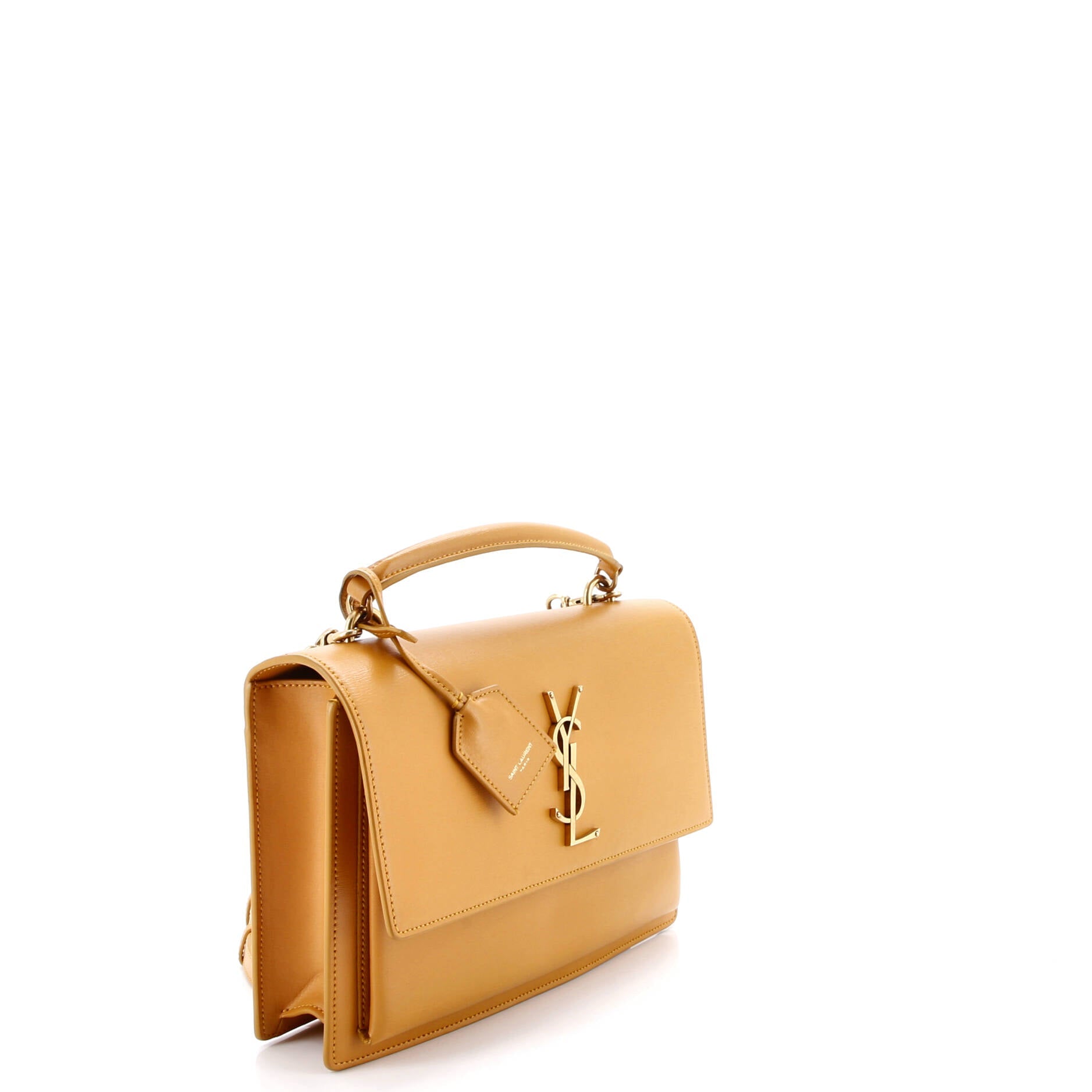 Sunset Top Handle Shoulder Bag Leather Medium