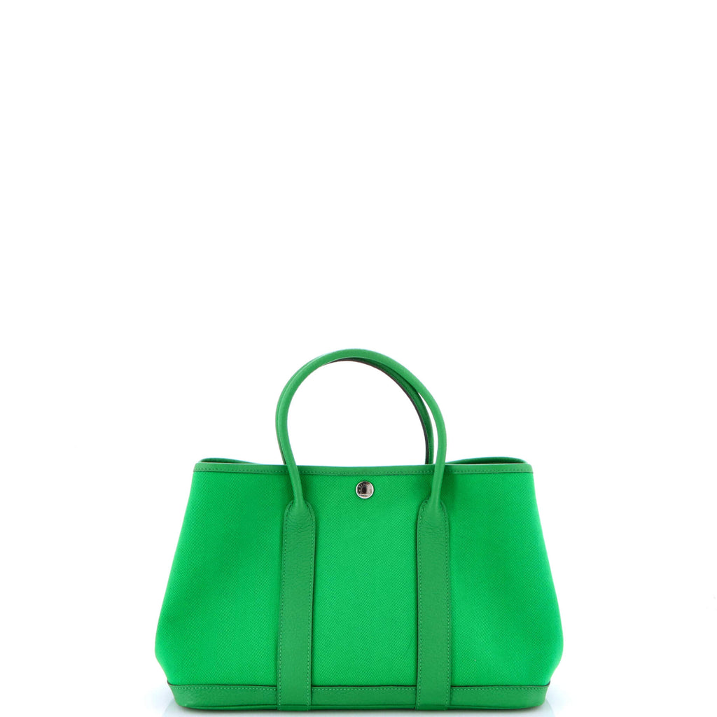 Garden Party Tote Toile and Leather 30