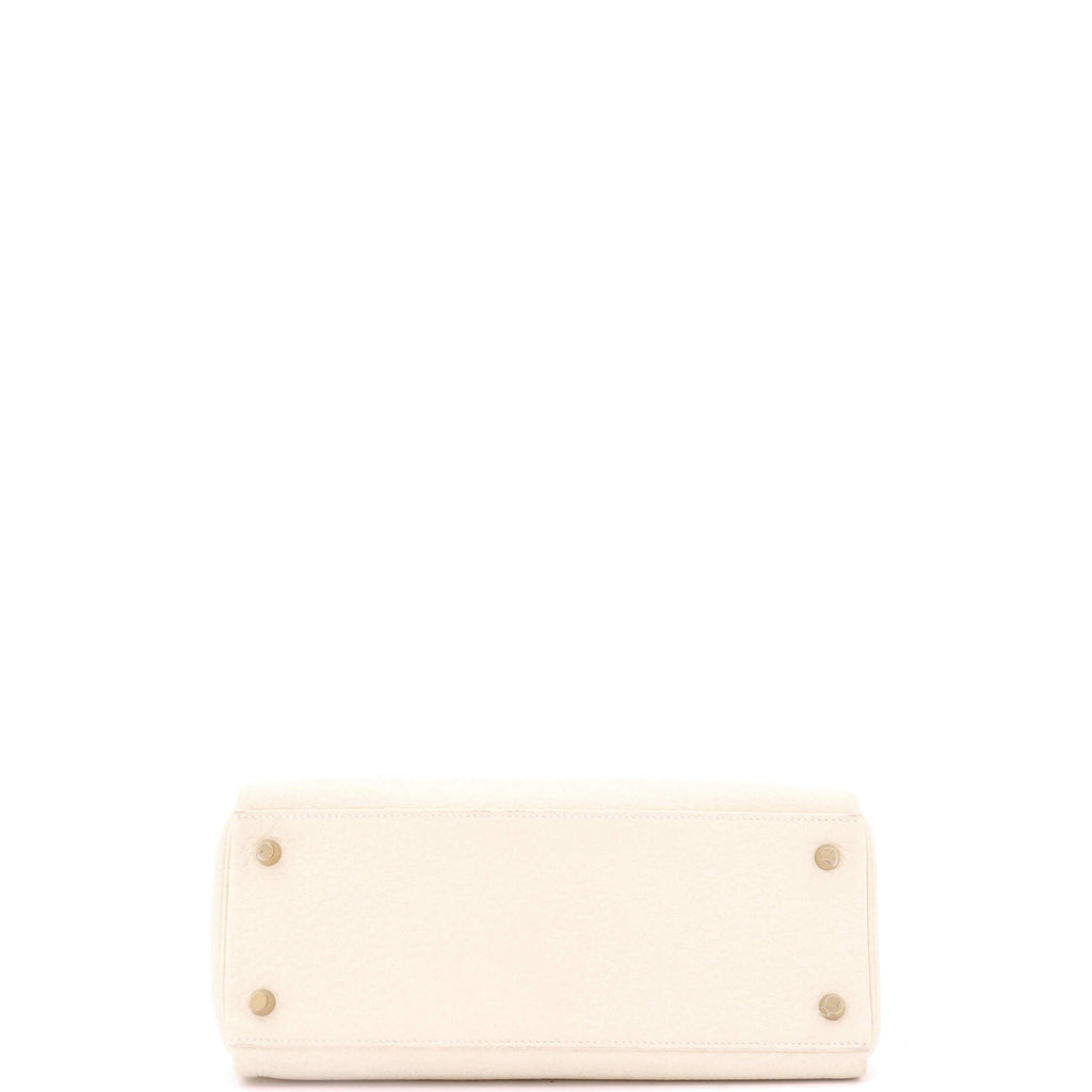 Kelly Handbag Light Clemence with Gold Hardware 28