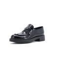 Women's Triangle Logo Loafers Spazzolato Leather