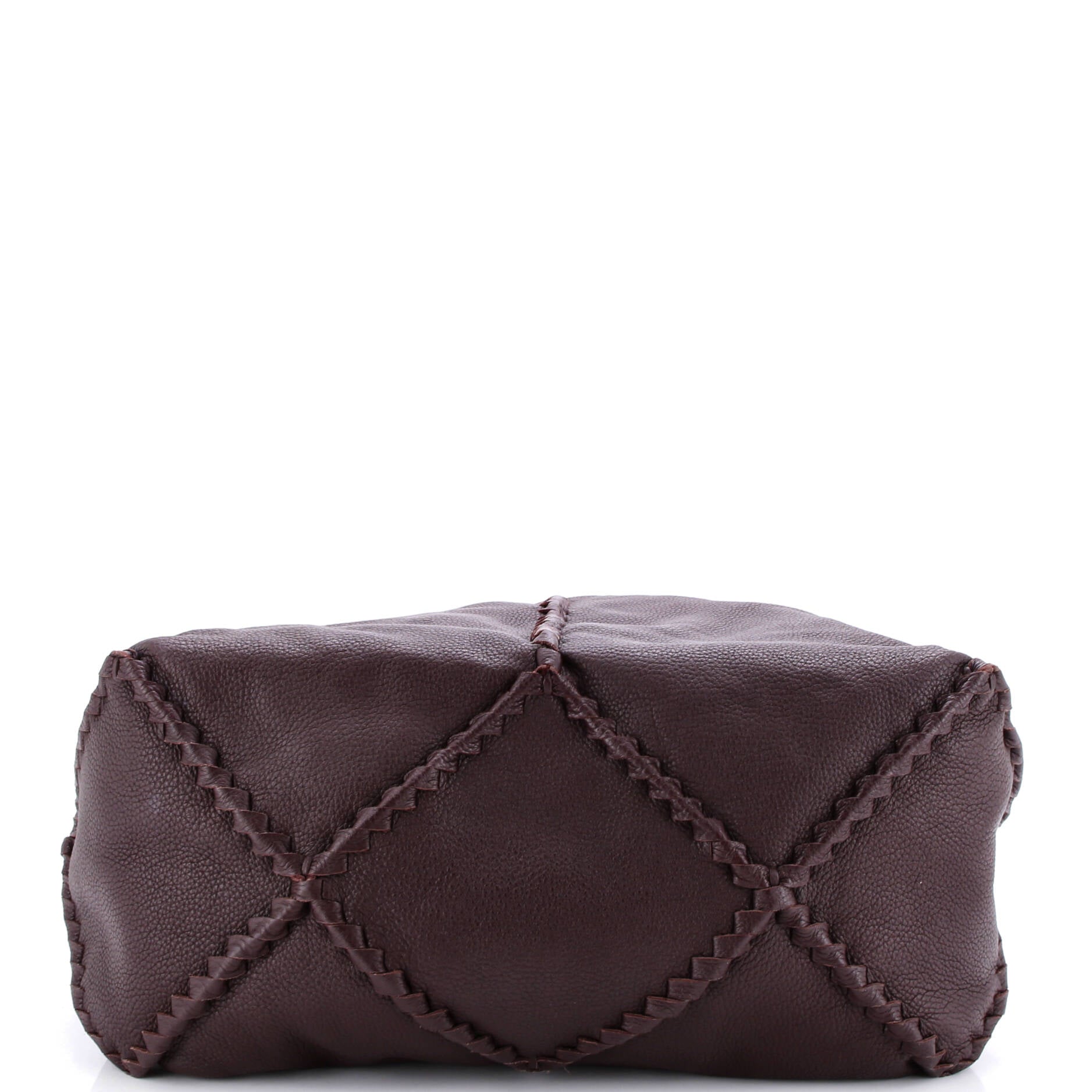 Open Hobo Cervo with Intrecciato Detail Medium