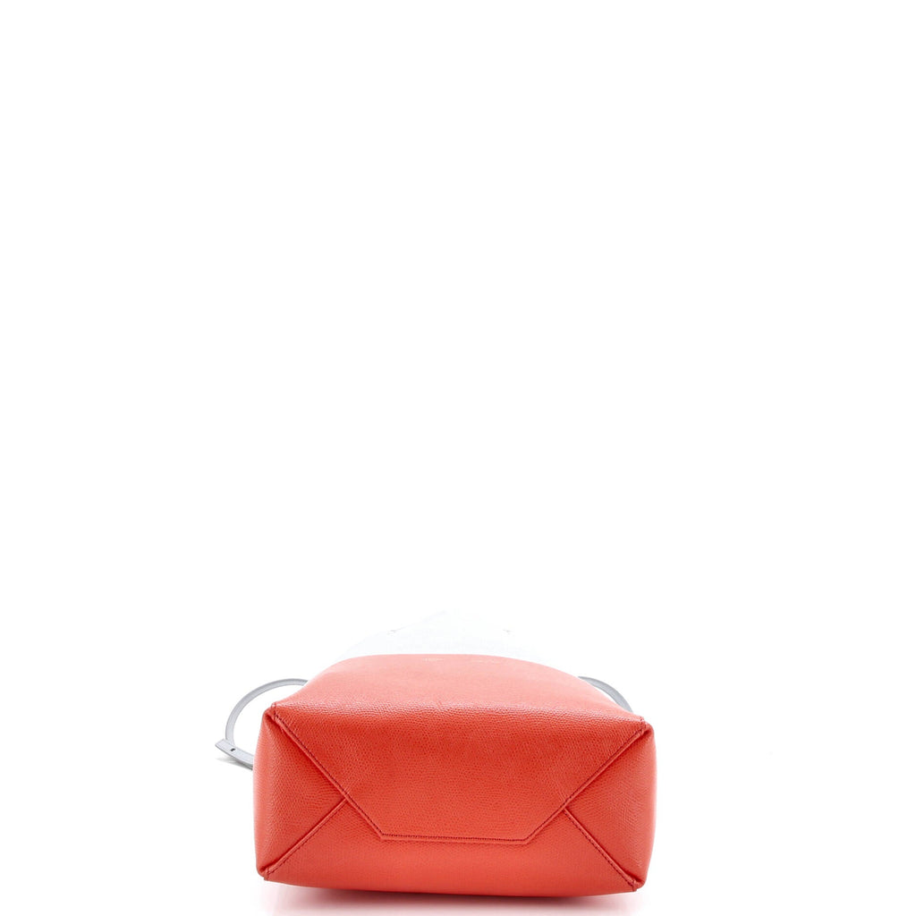 Vertical Bi-Cabas Tote Grained Calfskin Small