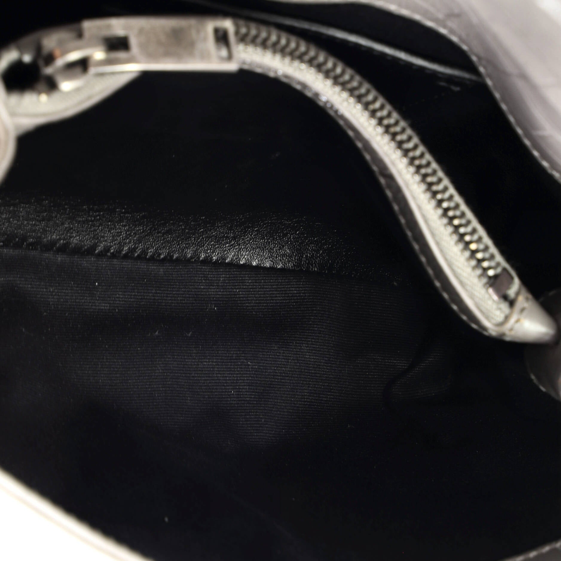 Classic Monogram College Bag Crocodile Embossed Leather Medium