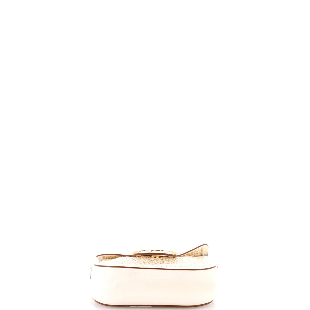VLogo All Time Flap Shoulder Crochet Leather
