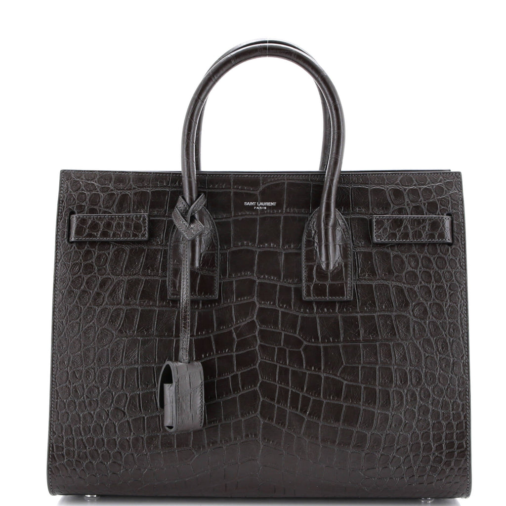 Sac de Jour NM Bag Crocodile Embossed Leather Small