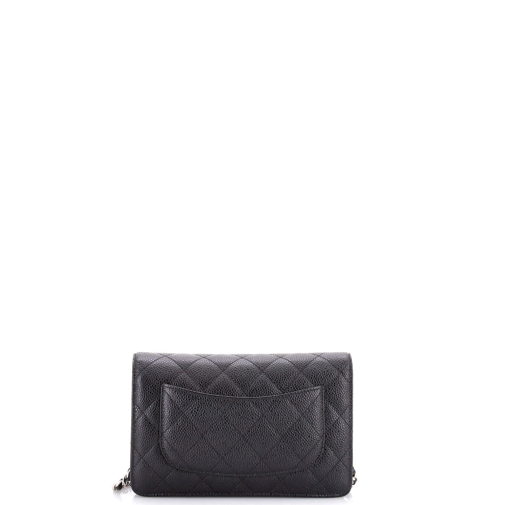 Wallet on Chain Quilted Caviar
