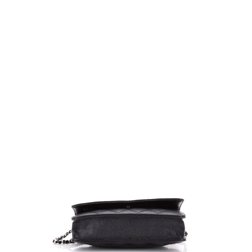 Wallet on Chain Quilted Caviar