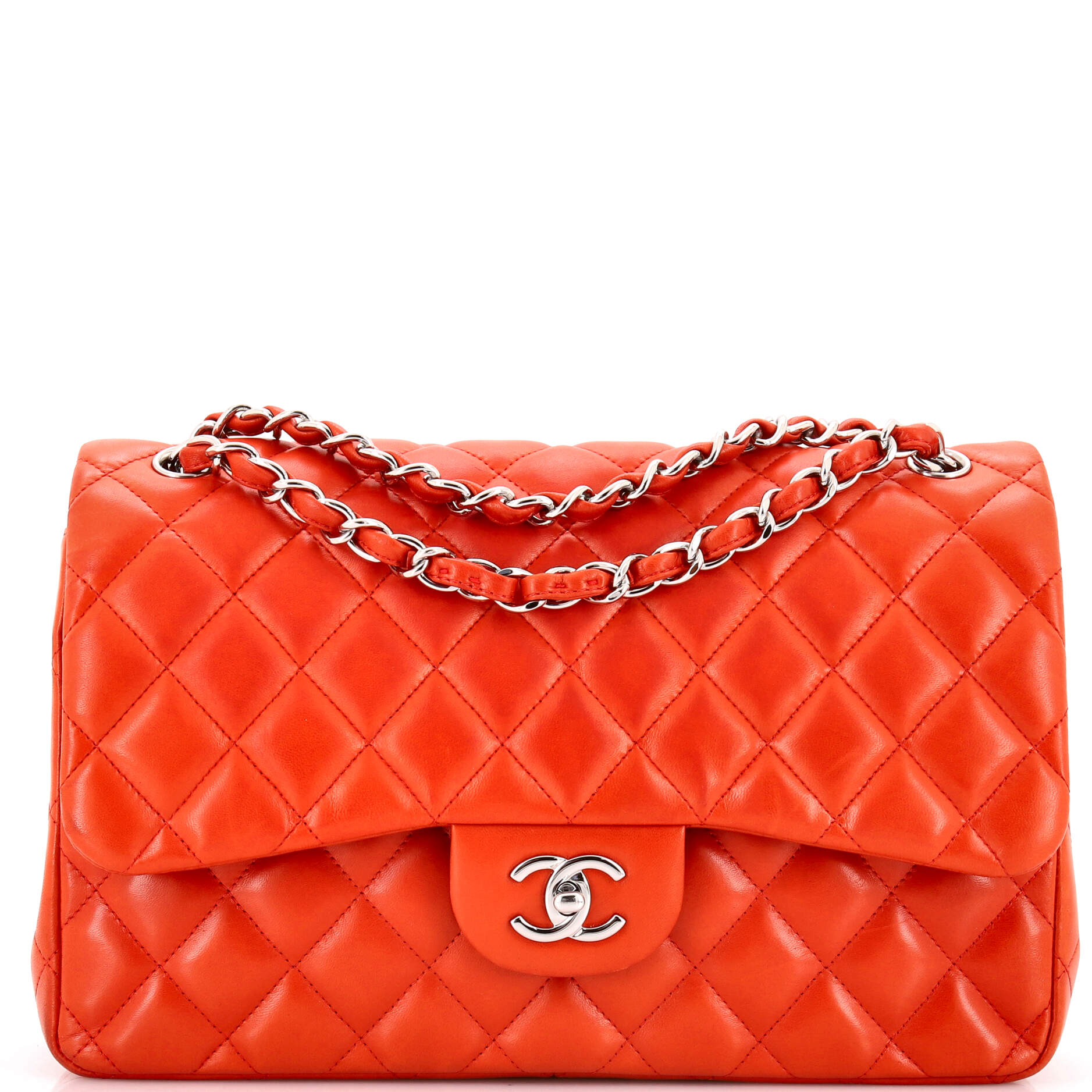 Classic Double Flap Bag Quilted Lambskin Jumbo