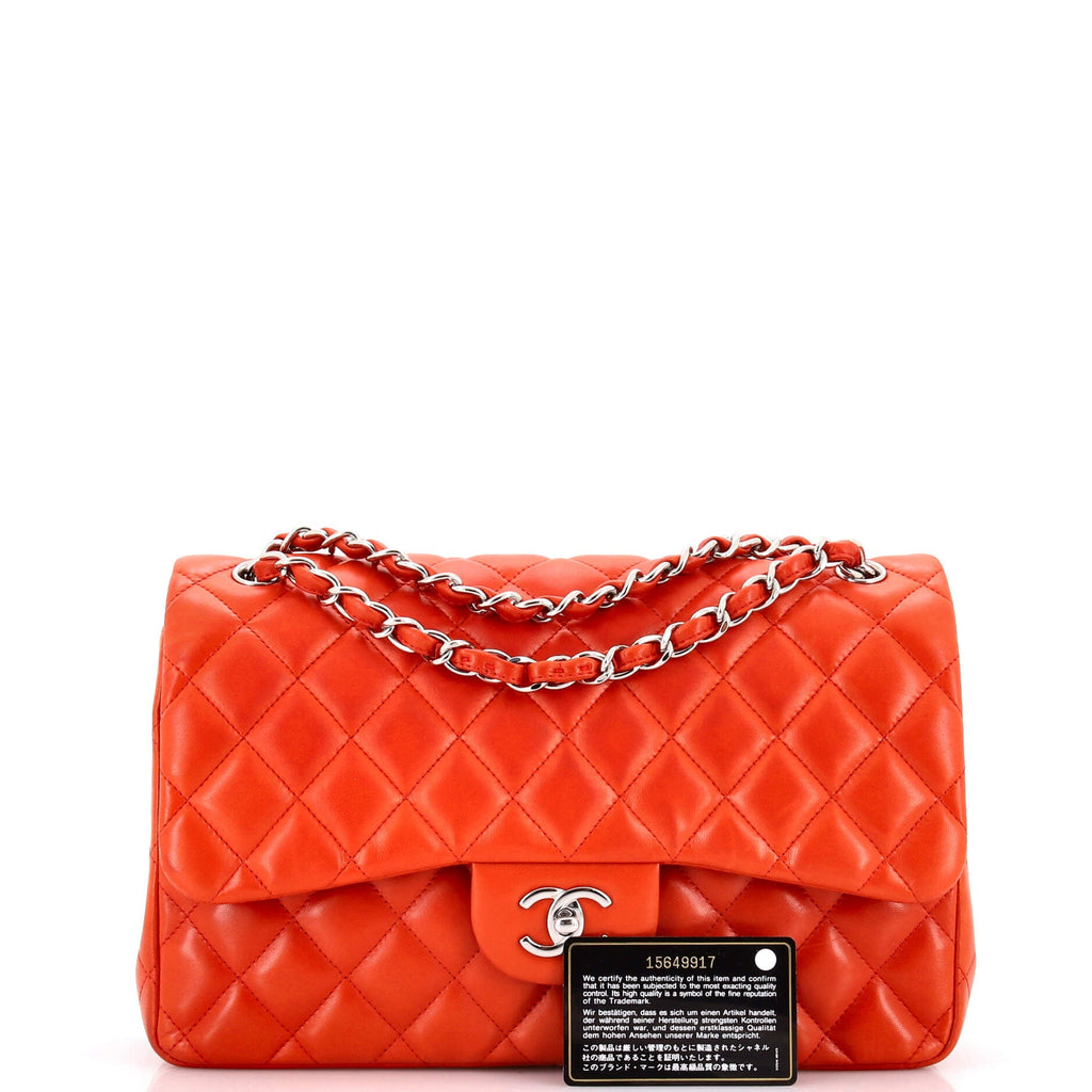 Classic Double Flap Bag Quilted Lambskin Jumbo