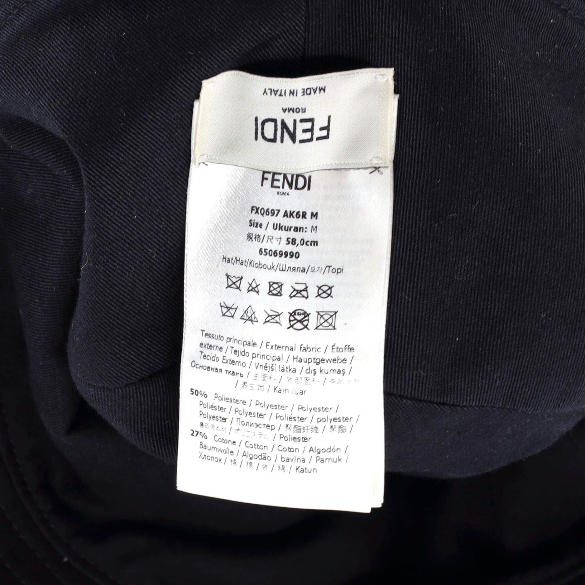 Reversible Bucket Hat Zucca Canvas and Cotton