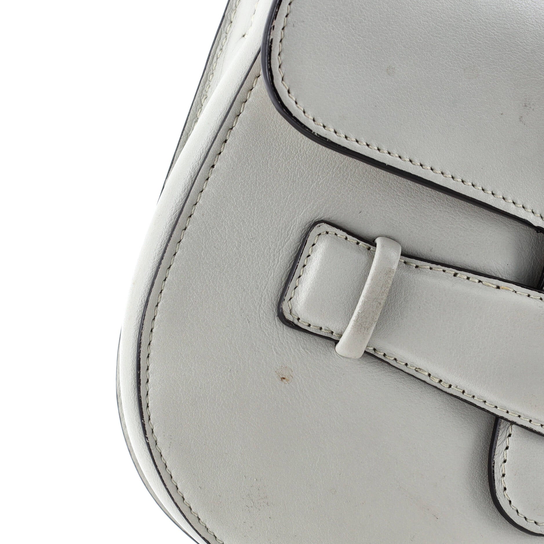 Symmetrical Shoulder Bag Leather Mini