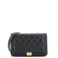 Boy Wallet on Chain Quilted Caviar
