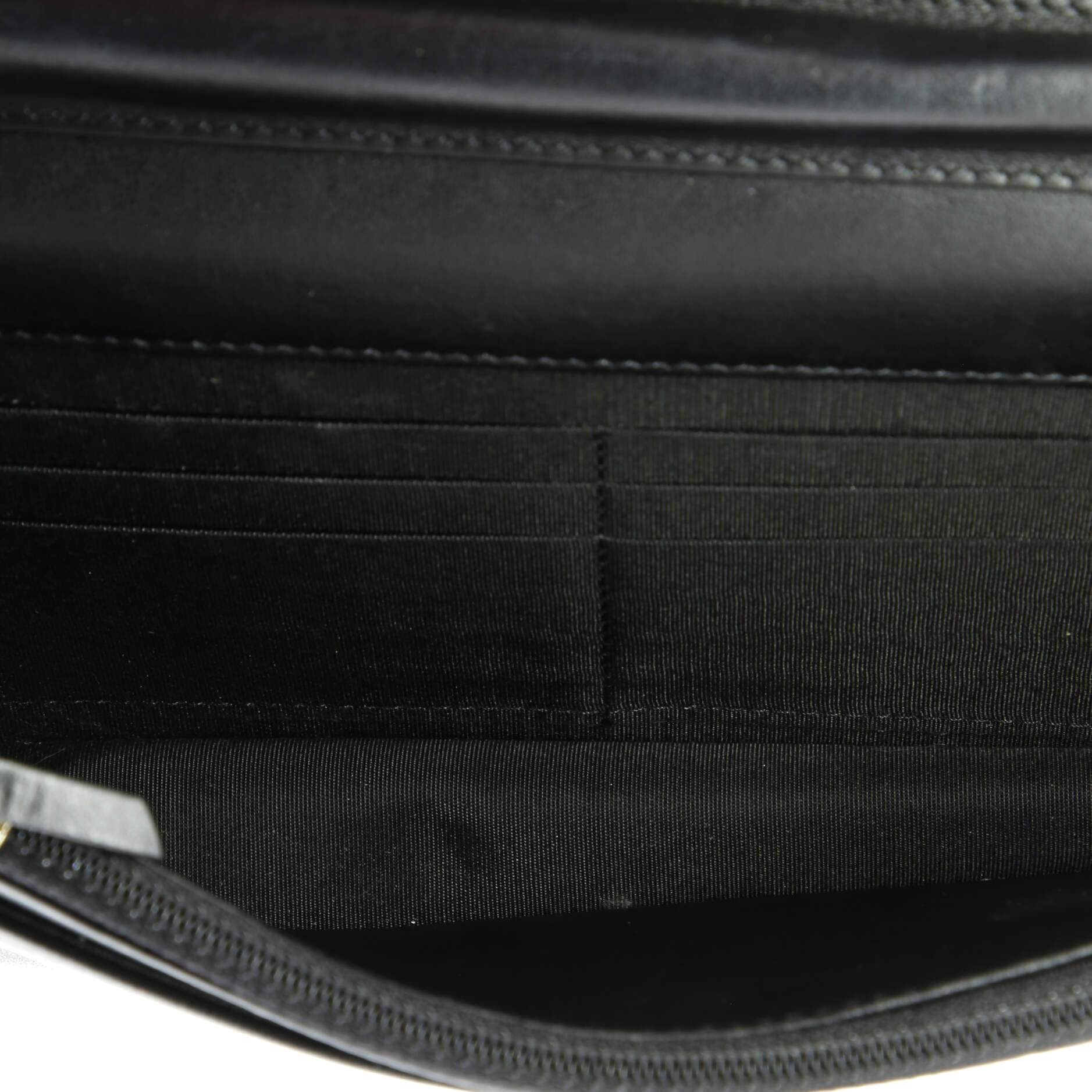 Boy Wallet on Chain Quilted Caviar