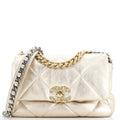 19 Flap Bag Quilted Leather Medium