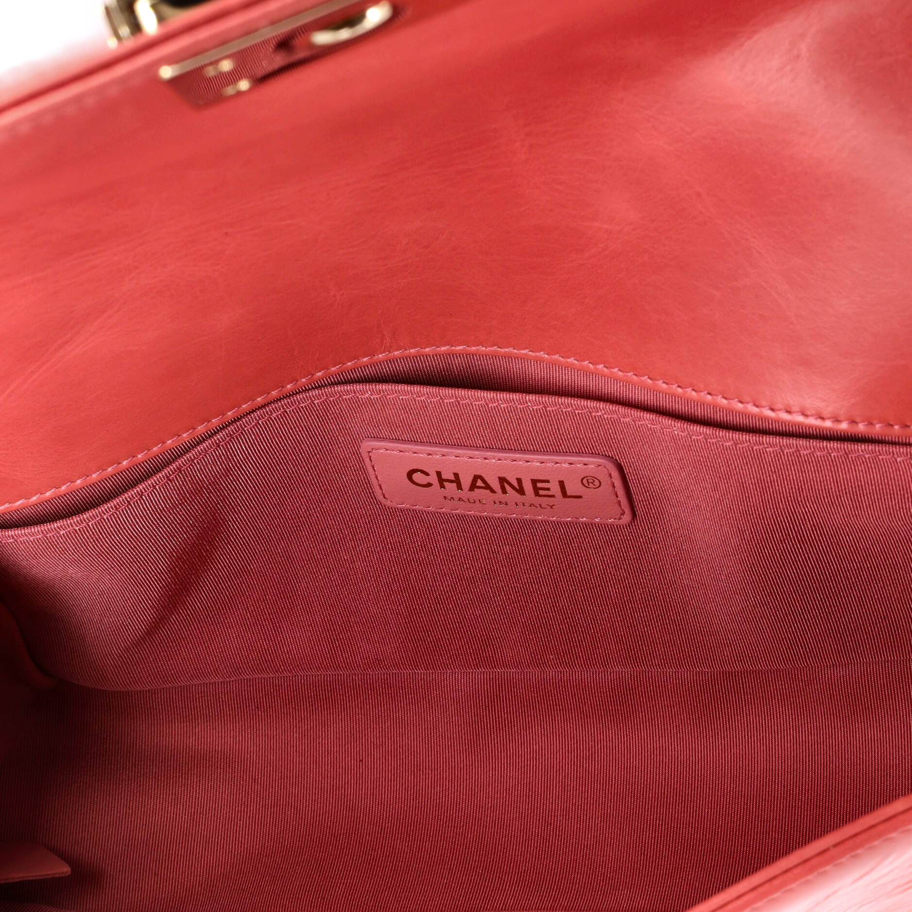 Boy Flap Bag Shearling with Leather Old Medium