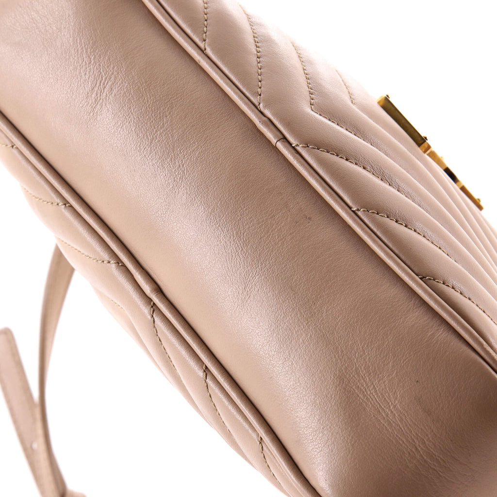 Lou Camera Bag Matelasse Chevron Leather Small