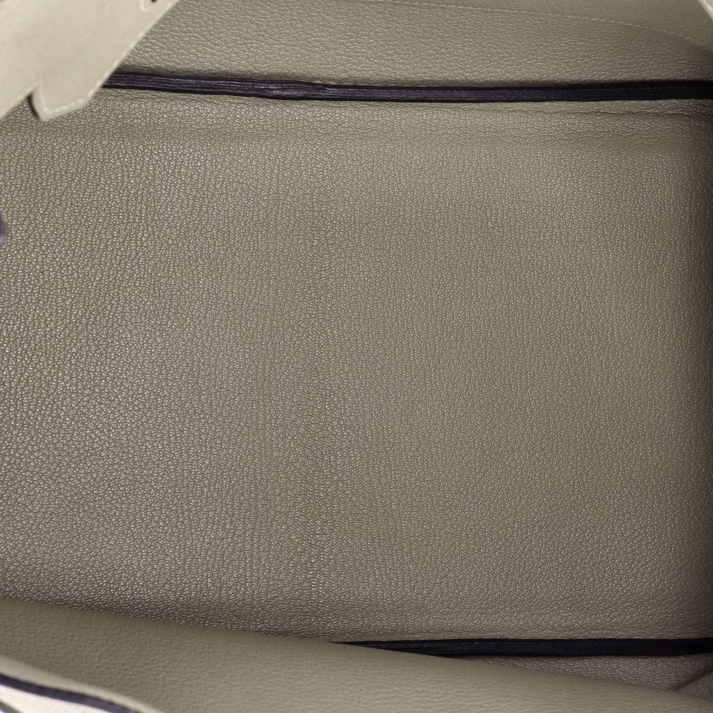 Birkin Handbag Grey Togo with Palladium Hardware 35