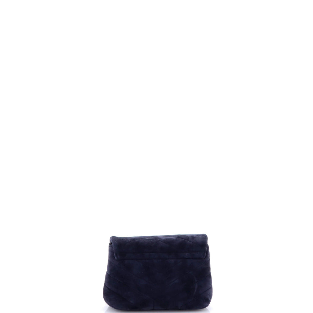 Loulou Shoulder Bag Matelasse Chevron Suede Toy