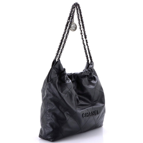 22 Chain Hobo Quilted Calfskin Large
