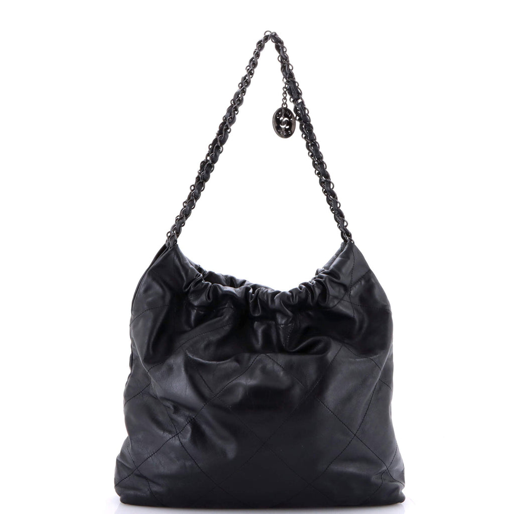 22 Chain Hobo Quilted Calfskin Large