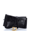 Saddle Double Buckle Belt Bag Leather