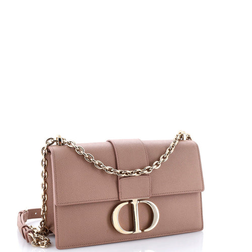 30 Montaigne Chain Flap Bag Leather East West