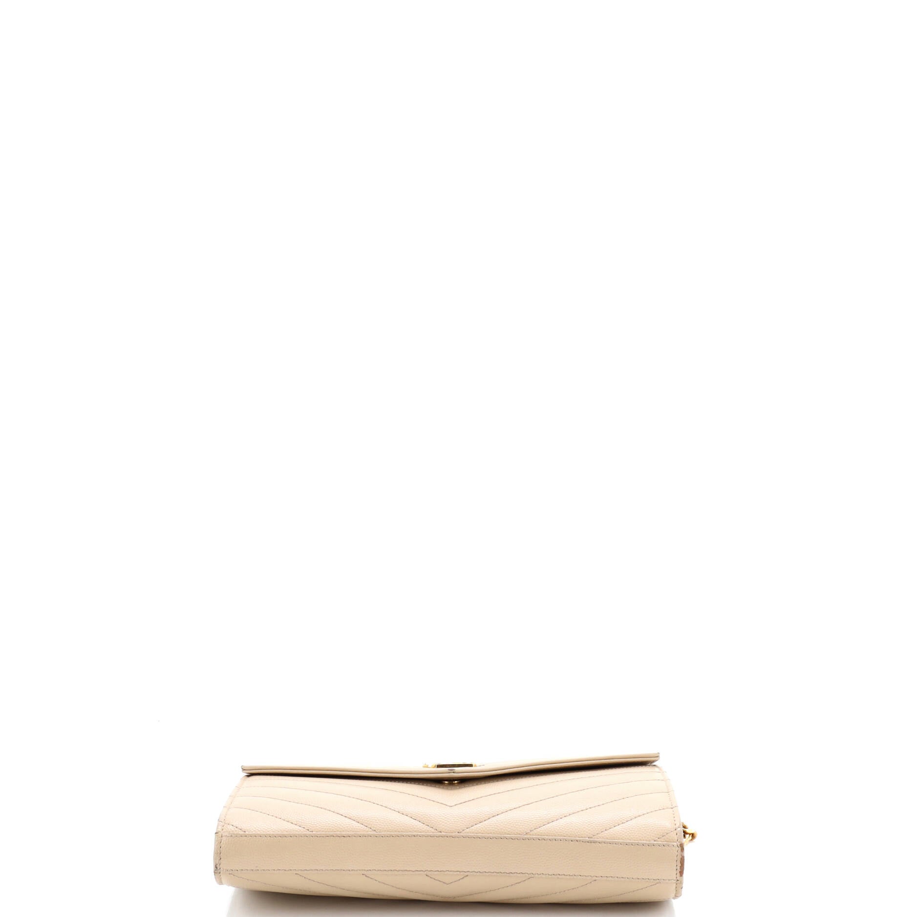 Classic Monogram Wallet on Chain Matelasse Chevron Leather Medium