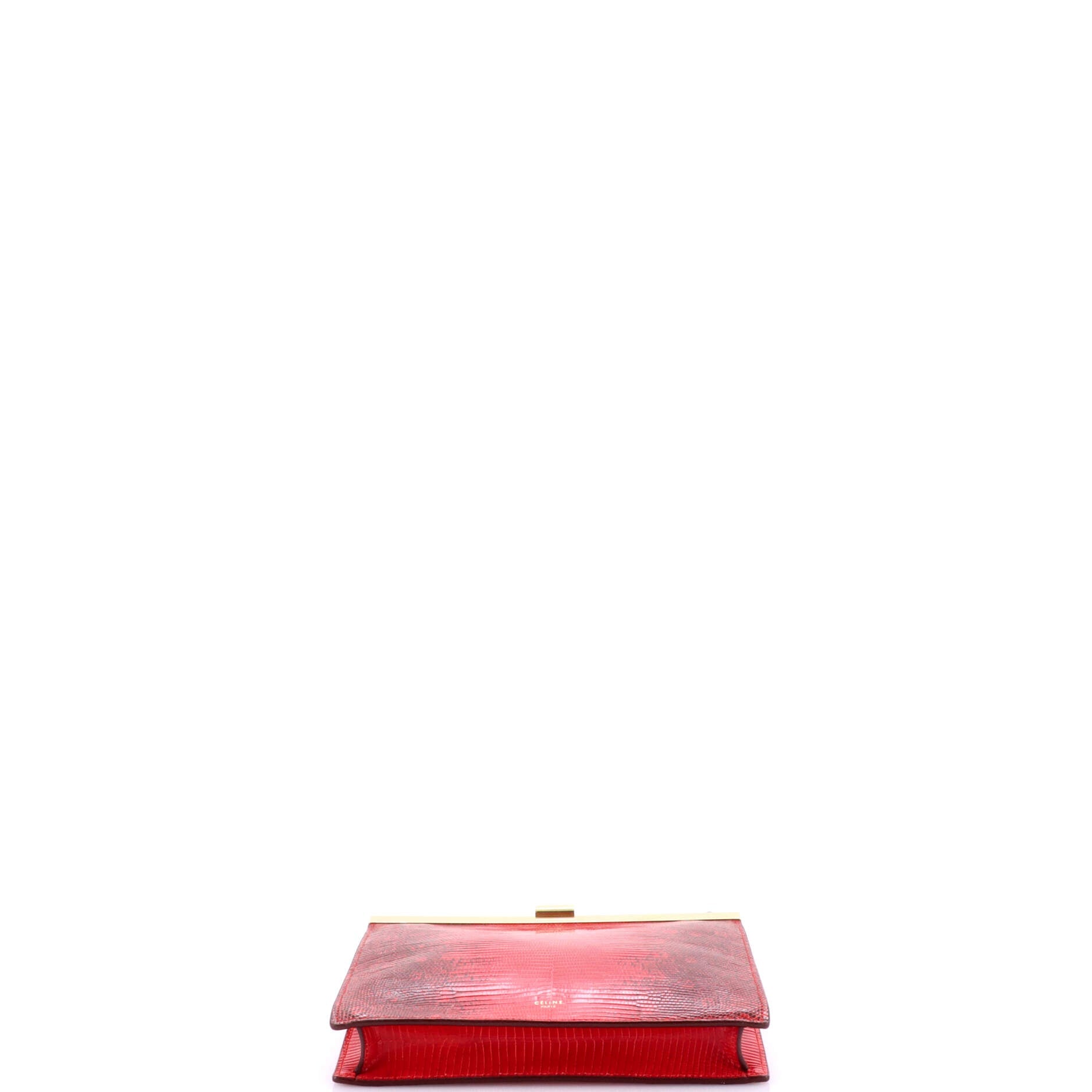Clasp Crossbody Bag Lizard Mini