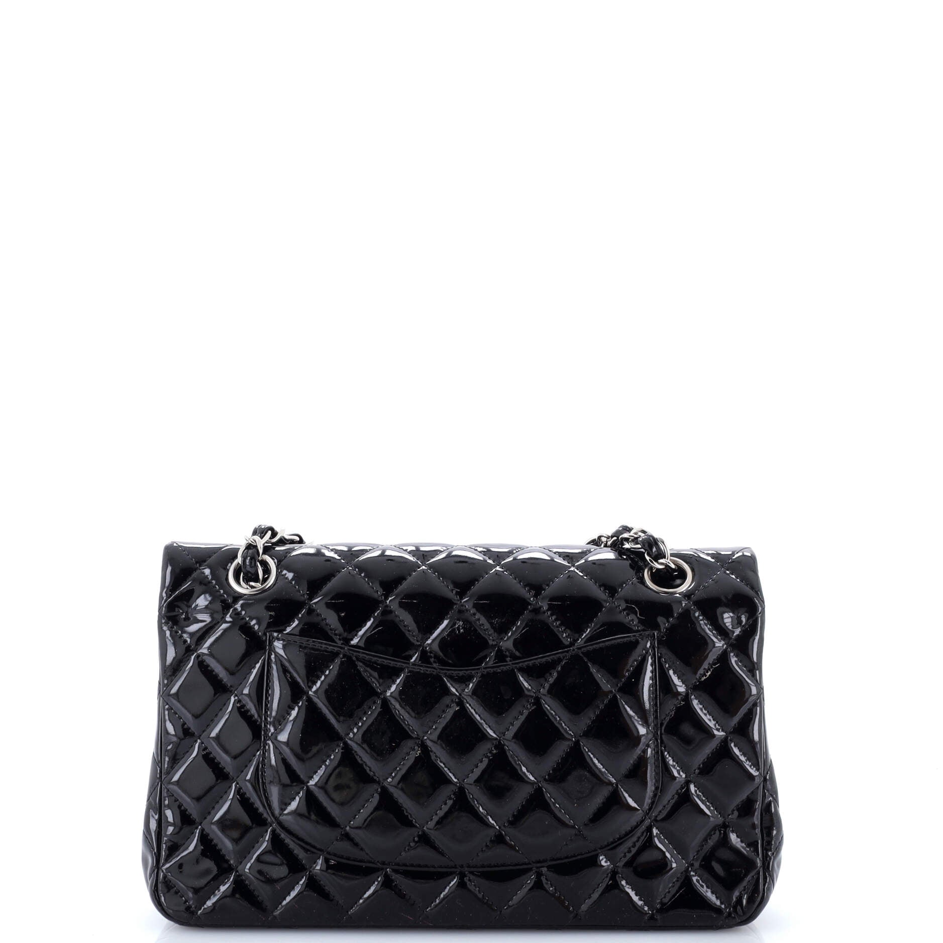 Classic Double Flap Bag Quilted Patent Medium