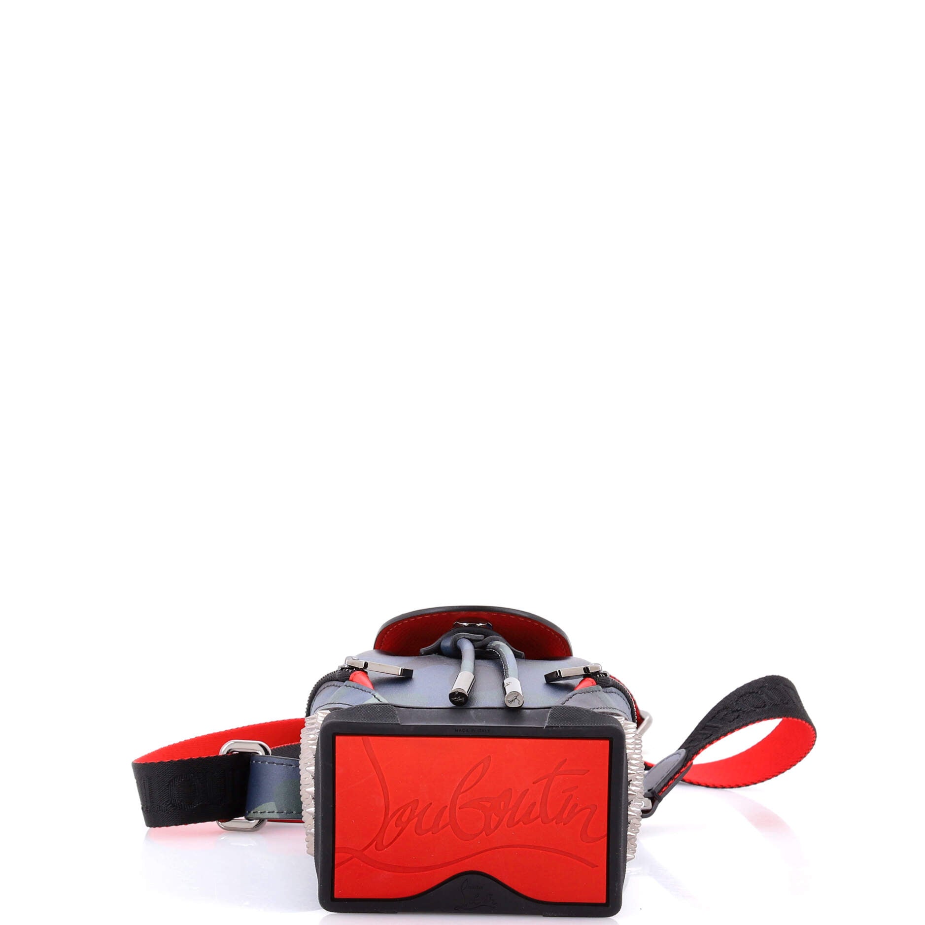 Explorafunk Keyring Crossbody Bag Spiked Printed Leather