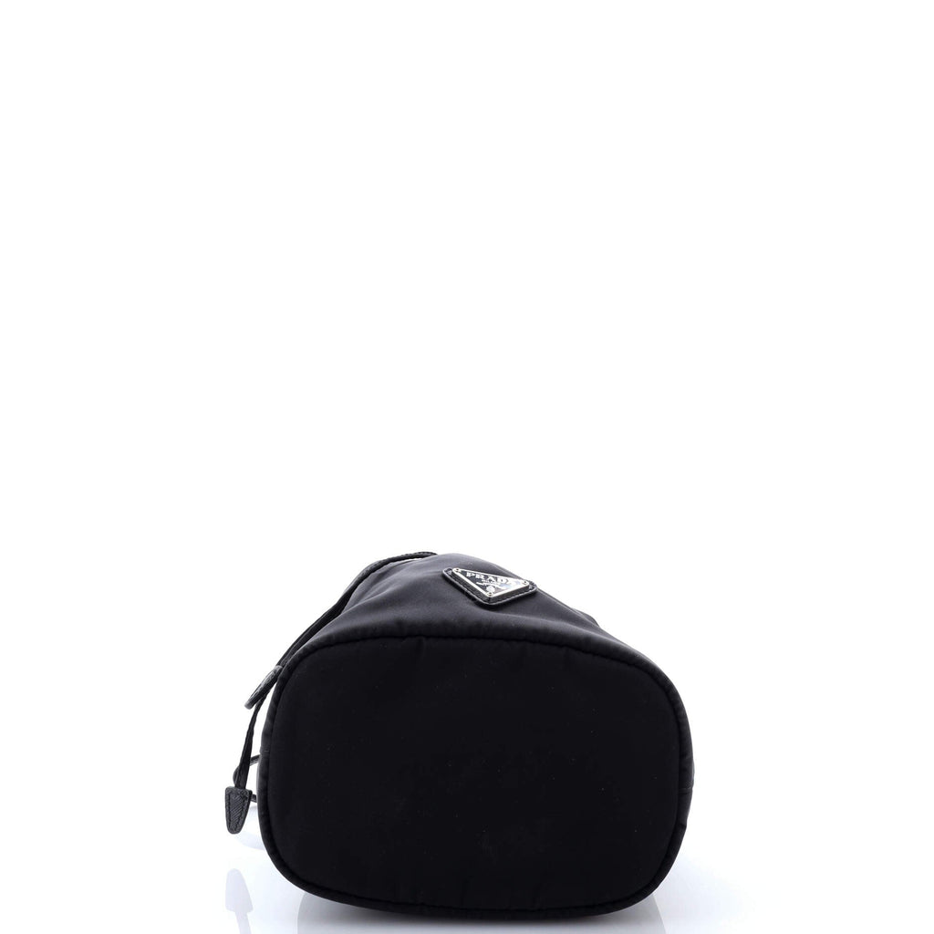 Drawstring Wristlet Bucket Bag Tessuto Small