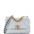 19 Flap Bag Quilted Leather Medium